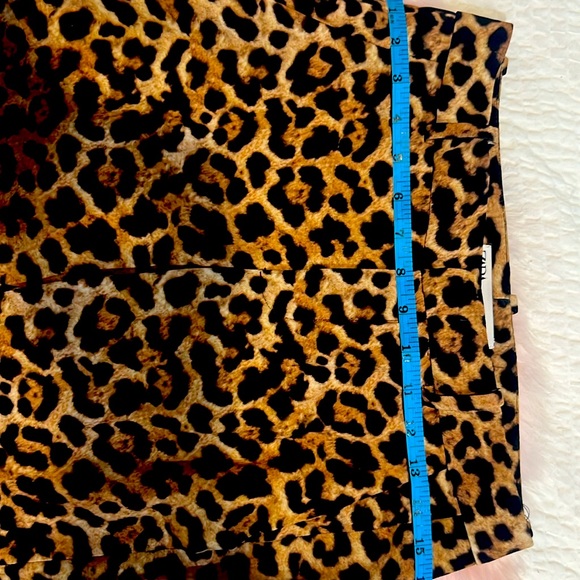 Zara leopard print pants size USA 2 - Picture 3 of 4